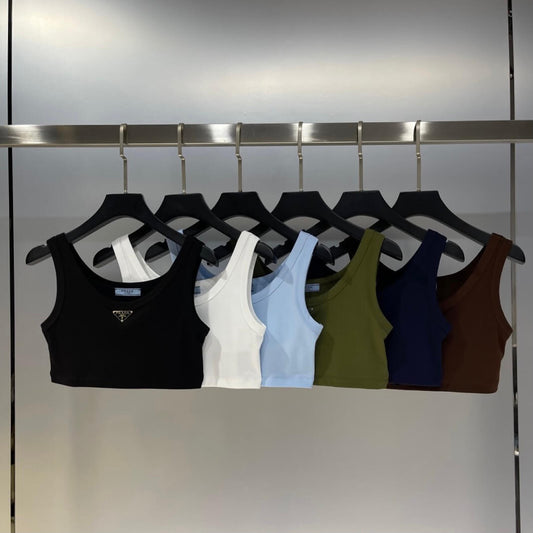 Classic Cropped Solid Color Vest