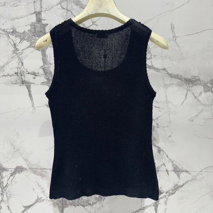 Slim-Fit Colorblock Sleeveless Shell Top