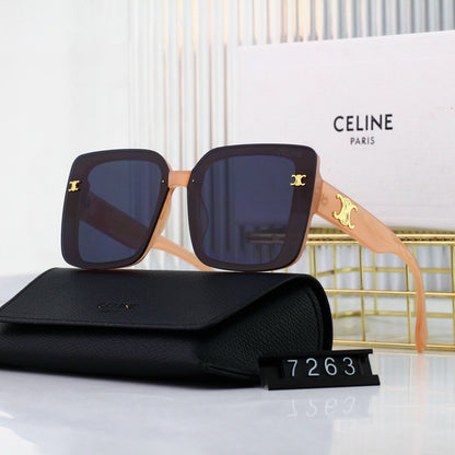 Full Frame Metal Pattern Sunglasses