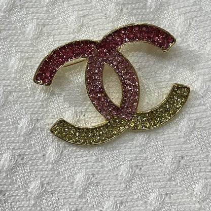 Colorful Diamond Brooch Round-Neck Vest Dress