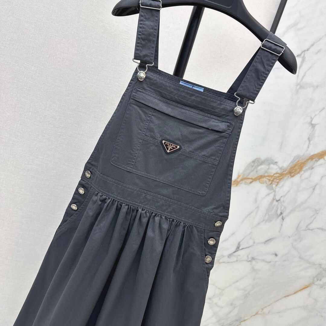 Playful Suspender Midi Skirt