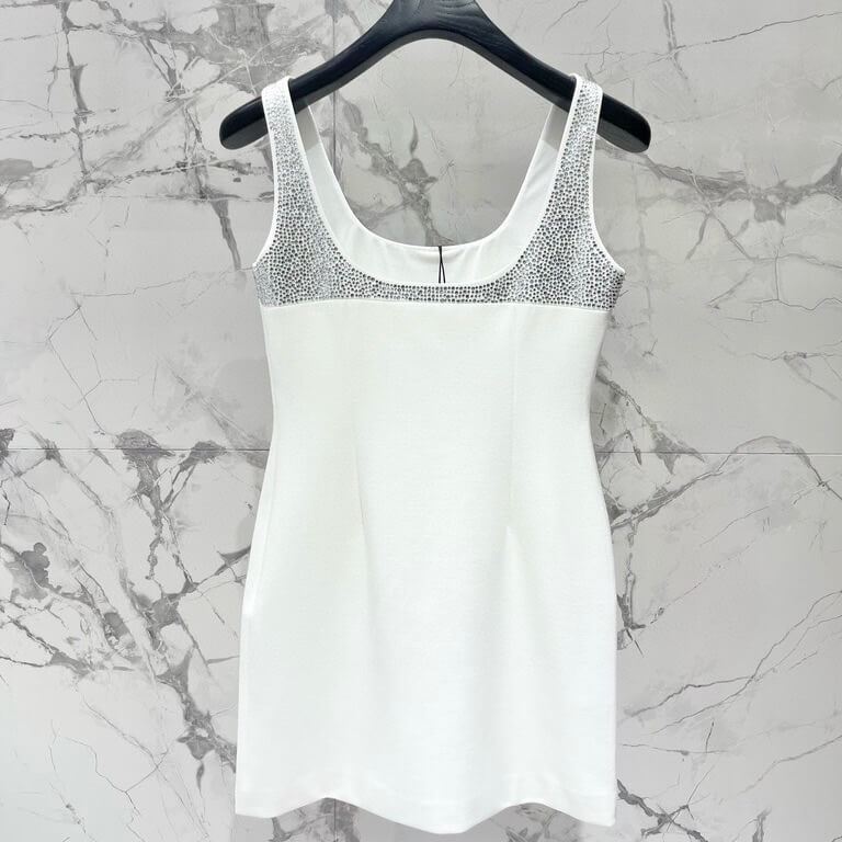 Sequin-Studded Cutout Mini Dress