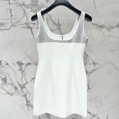 Sequin-Studded Cutout Mini Dress