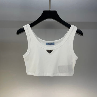 Classic Cropped Solid Color Vest