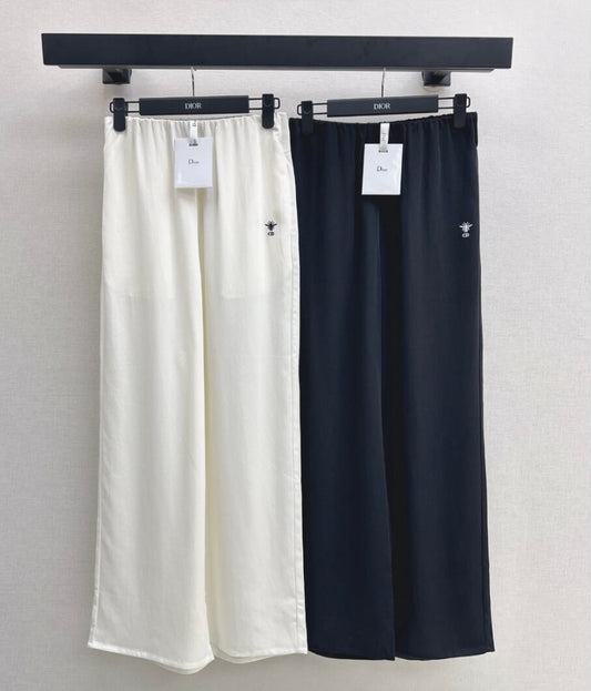 Unlined Wide-Leg Trousers