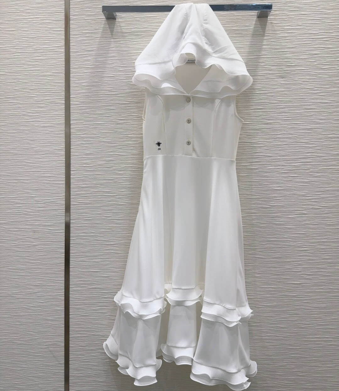 Classic Minimalist Solid Lace Trim Dress