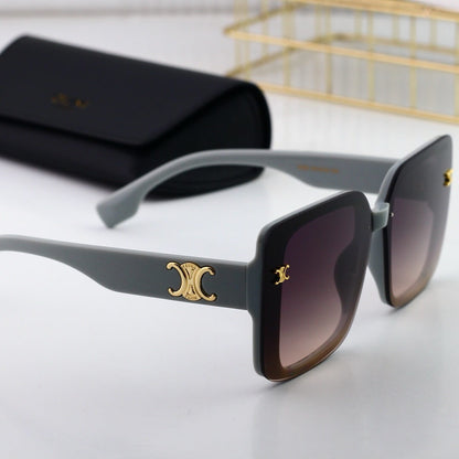 Full Frame Metal Pattern Sunglasses