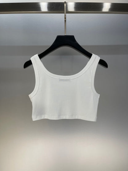 Classic Cropped Solid Color Vest