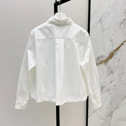 Adjustable-Waist Shirt & Faux Layered Skirt Set