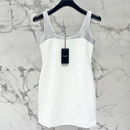 Sequin-Studded Cutout Mini Dress