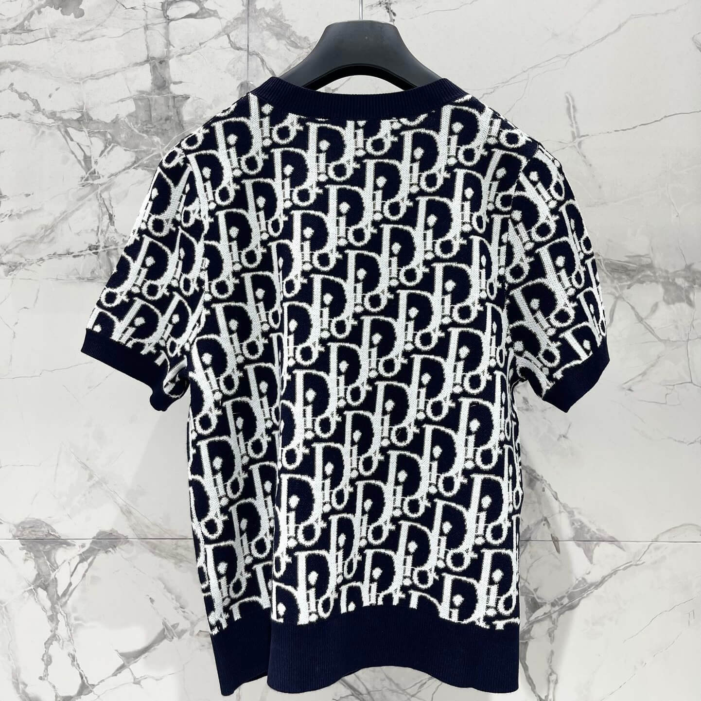 Bias-Color Jacquard Short Sleeve