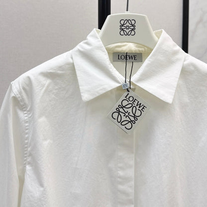 Adjustable-Waist Shirt & Faux Layered Skirt Set