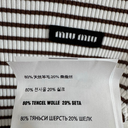 Simple Style Fitted Knit Short Sleeve