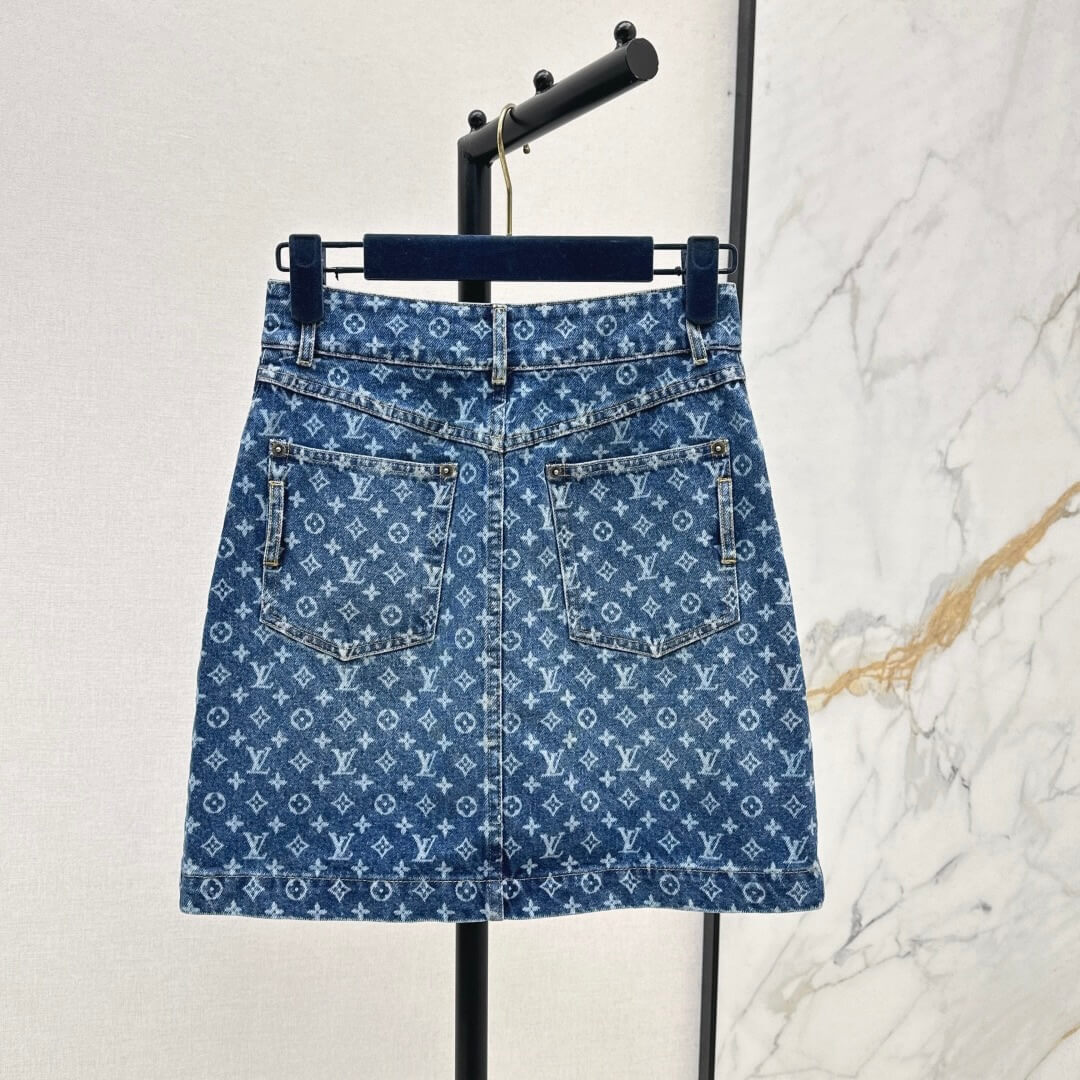 Utility Zip-Front Denim Mini