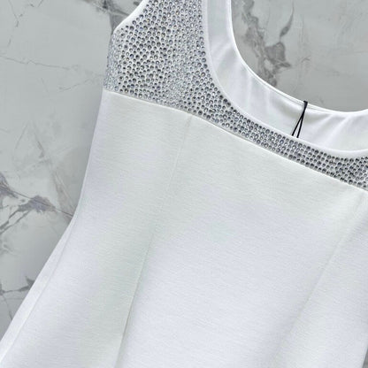 Sequin-Studded Cutout Mini Dress