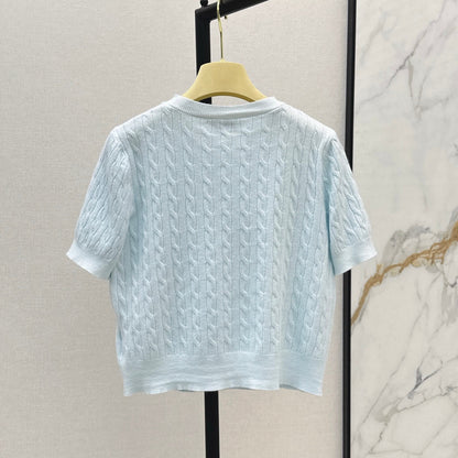 Fresh & Layered Knit Short-Sleeve Top