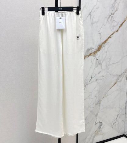 Unlined Wide-Leg Trousers