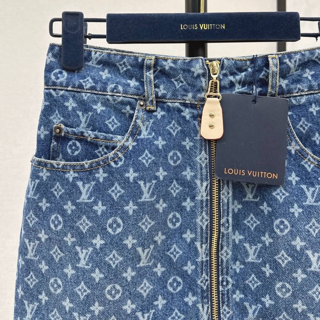 Utility Zip-Front Denim Mini