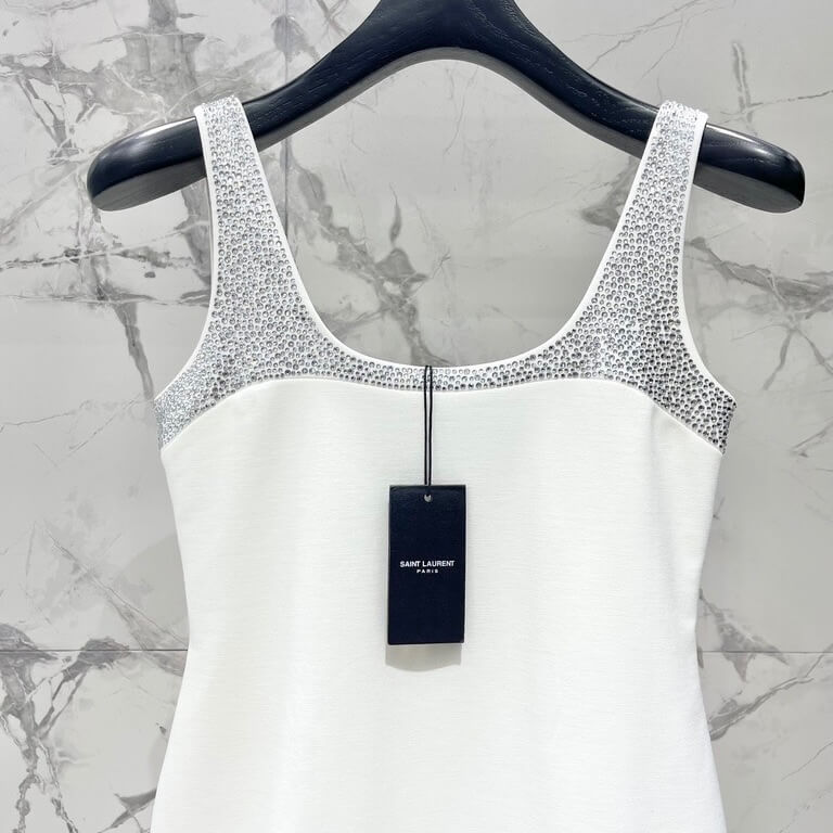 Sequin-Studded Cutout Mini Dress