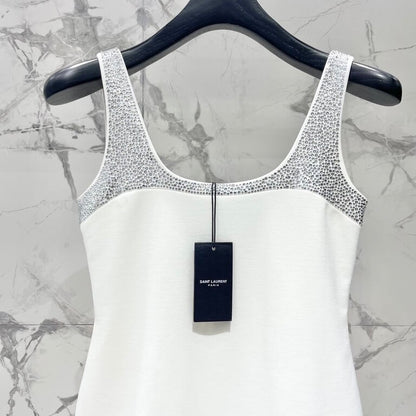 Sequin-Studded Cutout Mini Dress