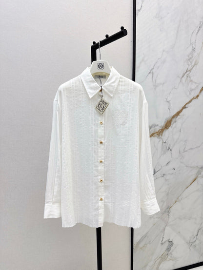 Lo 25ss jacquard buttons shirt