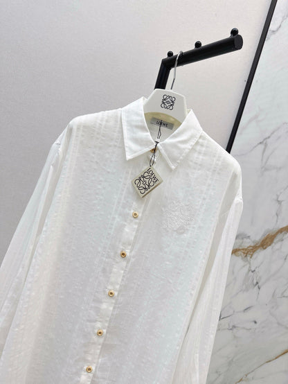 Lo 25ss jacquard buttons shirt