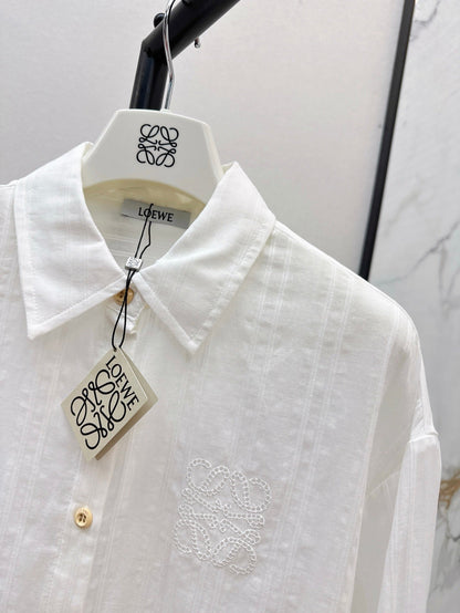 Lo 25ss jacquard buttons shirt