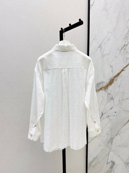 Lo 25ss jacquard buttons shirt