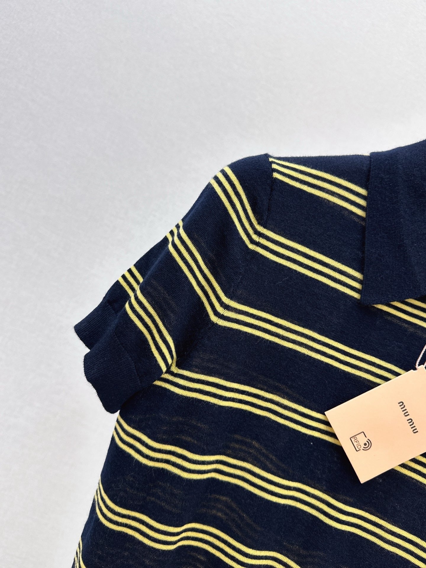 m 25ss knitted polo shirt