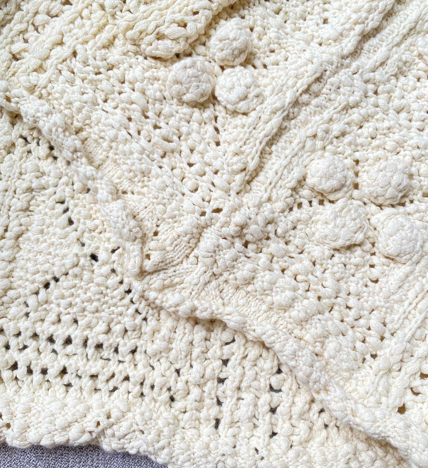 hollow woven cardigan