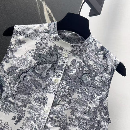 D printed shirt dress