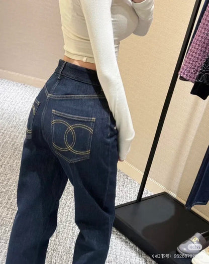 25ss embroidered jeans