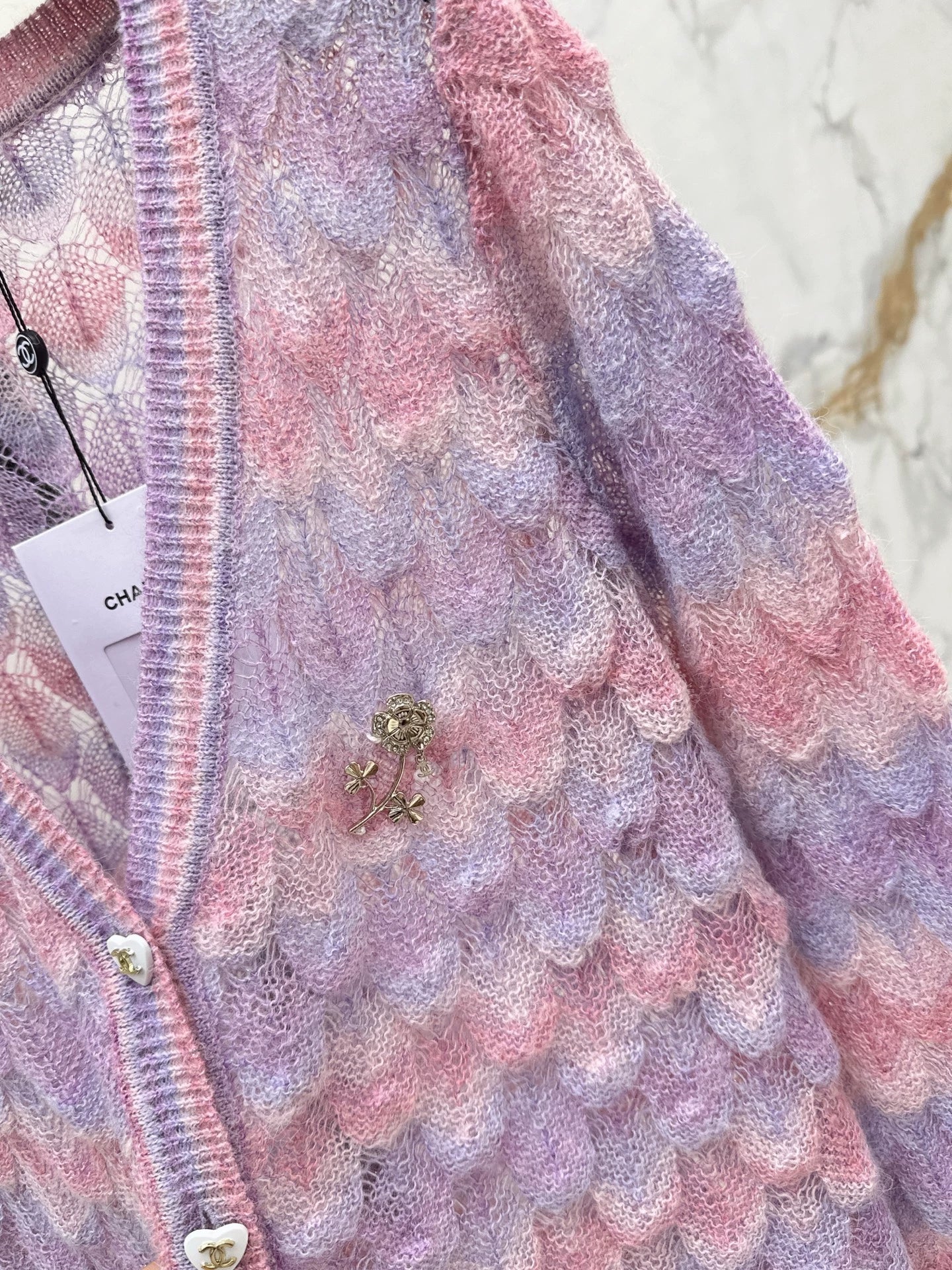 25fw Gradient Knitted Cardigan