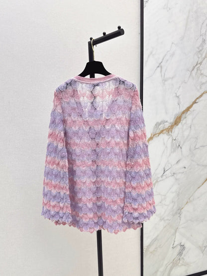 25fw Gradient Knitted Cardigan