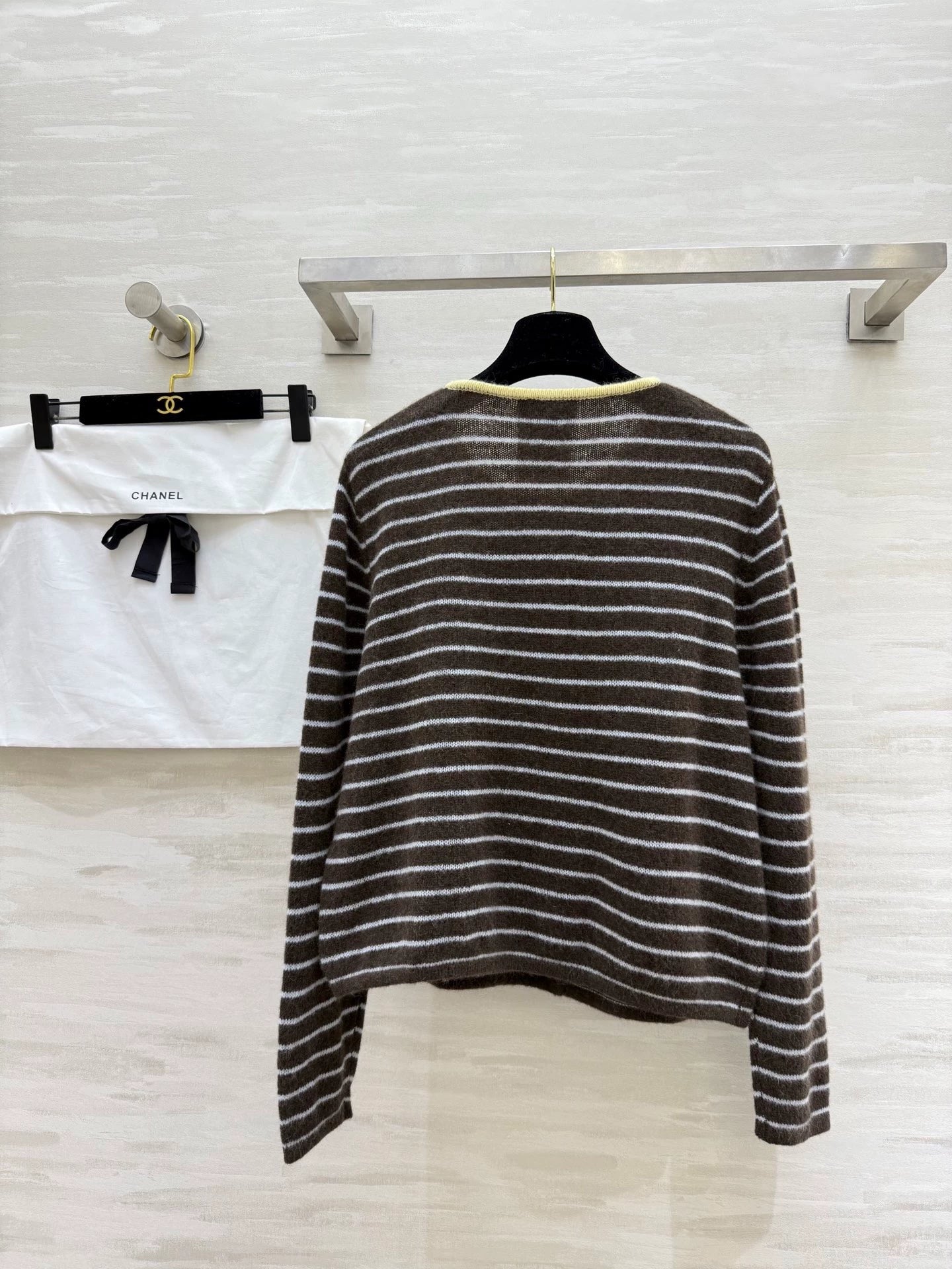 25fw Alpaca striped cardigan jacket（Medieval Series）