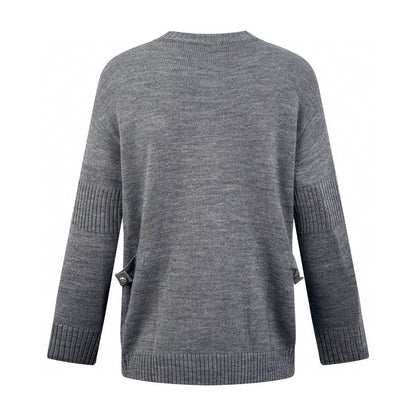 25fw Backpack buckle knitted cardigan