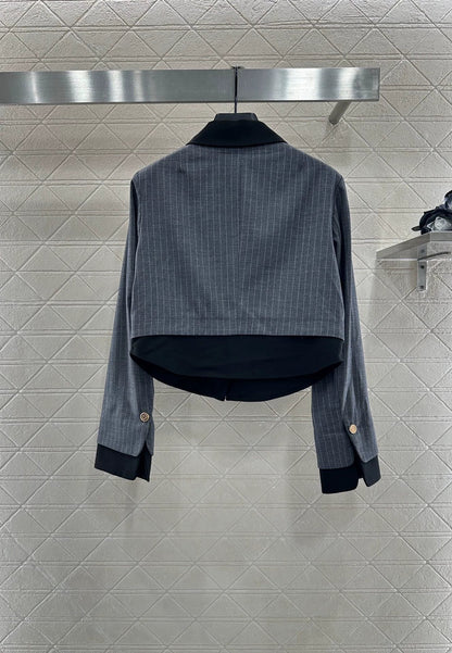 25fw Two piece striped set