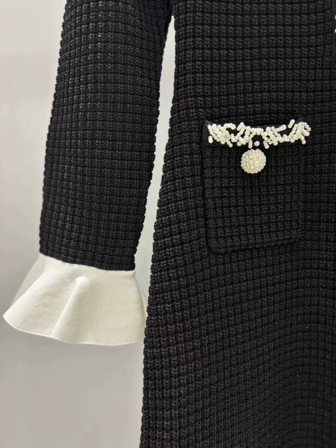 25fw Pearl Knitted Dress