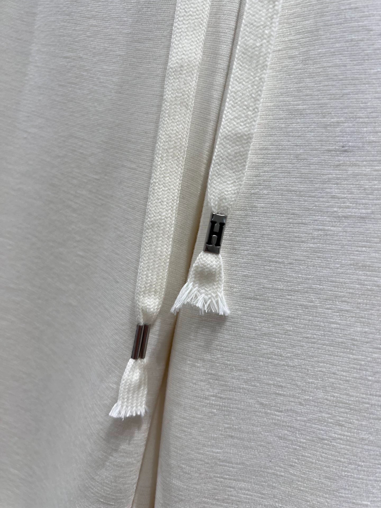 Drawstring casual wool wide leg pants