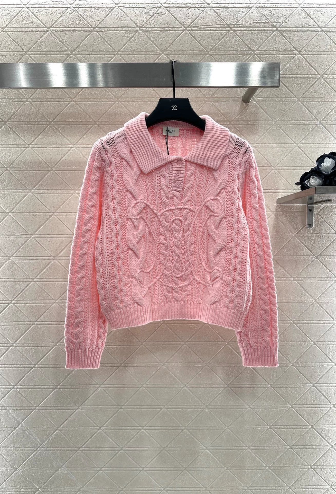 25fw Collar Knitted Top