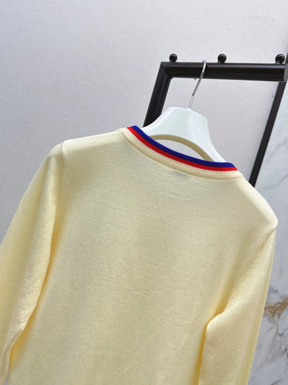 25fw Embroidered Knitted Sweater