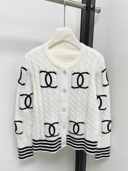 Double C Fried Dough Twists cardigan