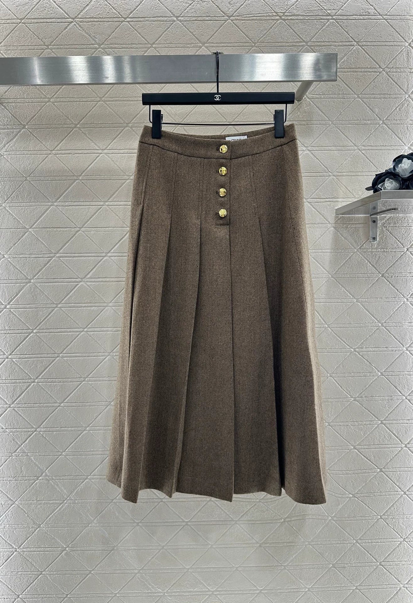 25fw Blazer and midi pleated skirt set