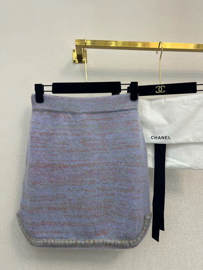 25fw Purple knitted cardigan