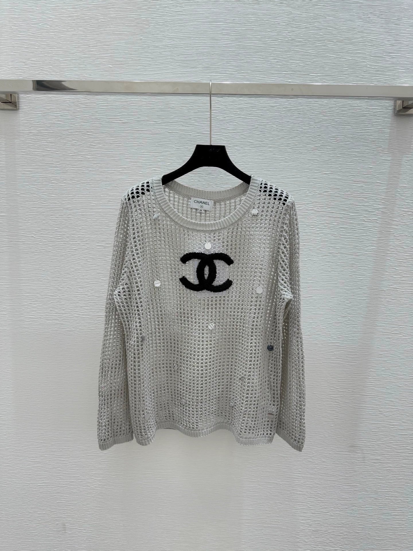25fw Hollow knit sweater