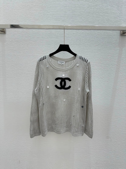 25fw Hollow knit sweater