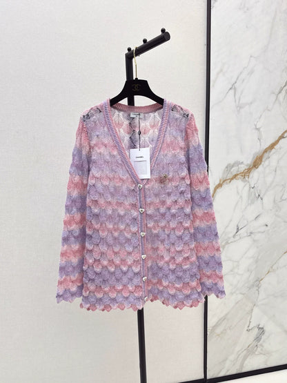 25fw Gradient Knitted Cardigan