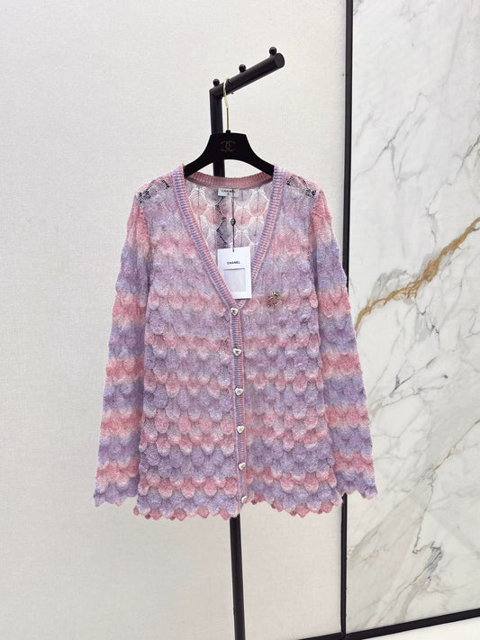 25fw Gradient Knitted Cardigan