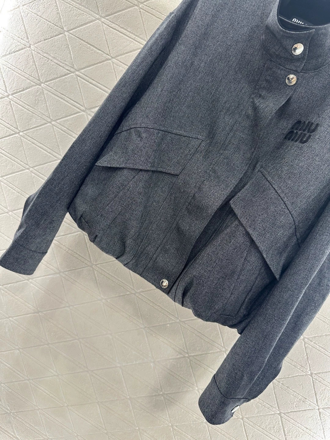 Structured Stand Collar Jacket