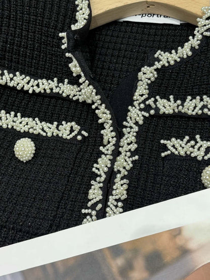 25fw Pearl Knitted Dress